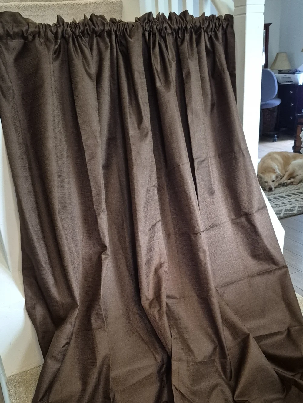 Espresso Brown Eclipse Blackout Curtain Panel Pair 42x84 (84x84)